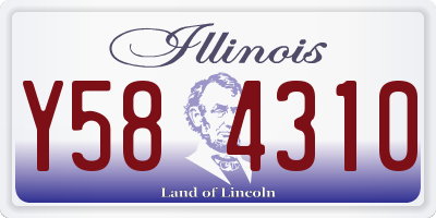 IL license plate Y584310