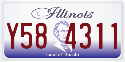 IL license plate Y584311