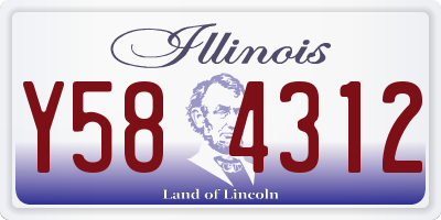 IL license plate Y584312