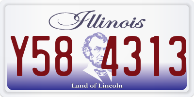IL license plate Y584313