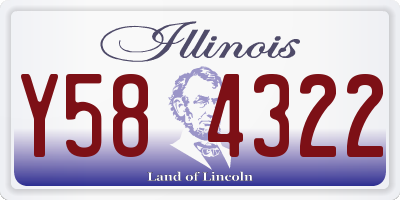 IL license plate Y584322