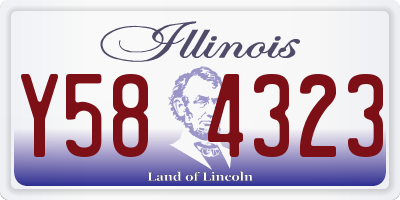 IL license plate Y584323