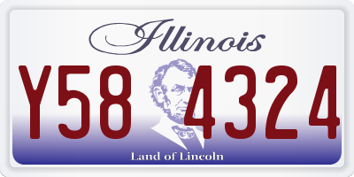 IL license plate Y584324