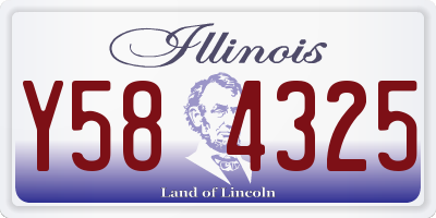 IL license plate Y584325
