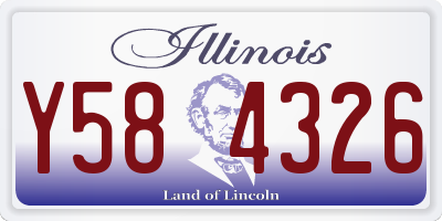 IL license plate Y584326