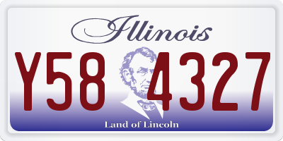 IL license plate Y584327