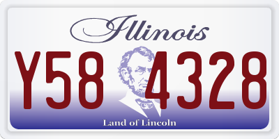IL license plate Y584328