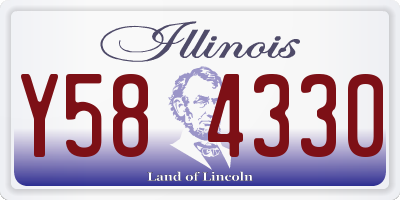 IL license plate Y584330