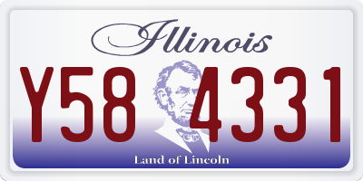IL license plate Y584331