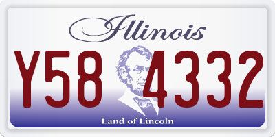 IL license plate Y584332