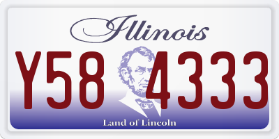 IL license plate Y584333