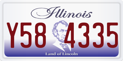 IL license plate Y584335