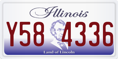IL license plate Y584336