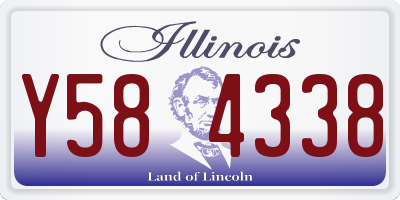 IL license plate Y584338