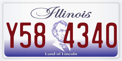 IL license plate Y584340