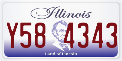 IL license plate Y584343