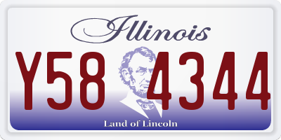 IL license plate Y584344