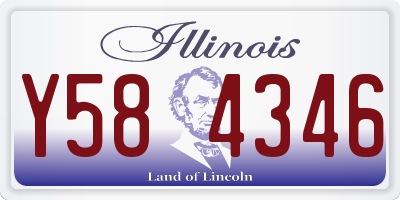IL license plate Y584346