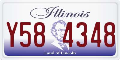 IL license plate Y584348