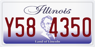 IL license plate Y584350