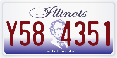 IL license plate Y584351