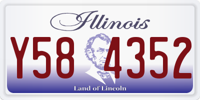 IL license plate Y584352