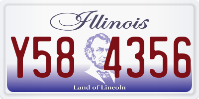 IL license plate Y584356