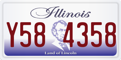 IL license plate Y584358