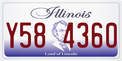 IL license plate Y584360