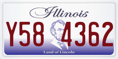 IL license plate Y584362