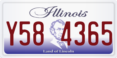 IL license plate Y584365