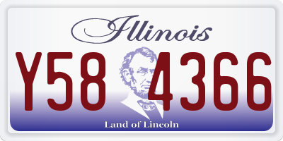 IL license plate Y584366