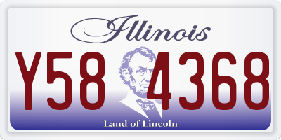 IL license plate Y584368