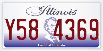IL license plate Y584369