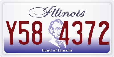 IL license plate Y584372