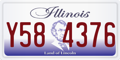 IL license plate Y584376