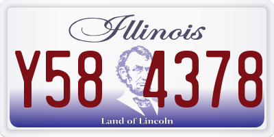 IL license plate Y584378