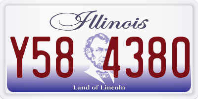 IL license plate Y584380
