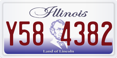 IL license plate Y584382