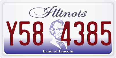 IL license plate Y584385