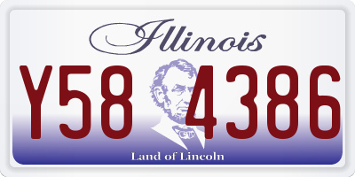 IL license plate Y584386