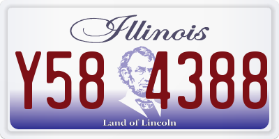 IL license plate Y584388