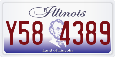 IL license plate Y584389