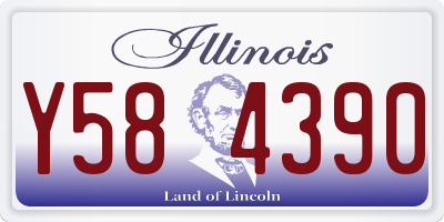 IL license plate Y584390