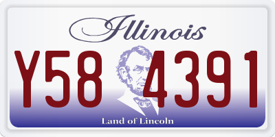 IL license plate Y584391