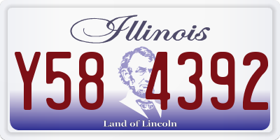 IL license plate Y584392