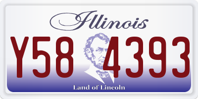 IL license plate Y584393