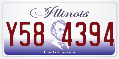 IL license plate Y584394