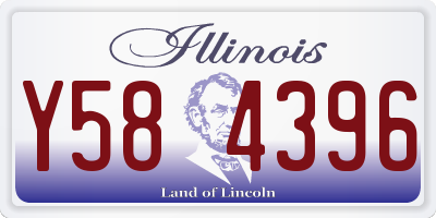 IL license plate Y584396