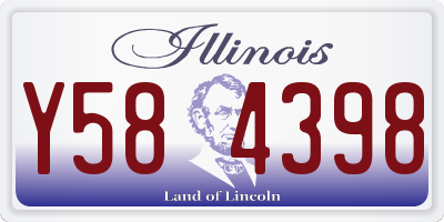 IL license plate Y584398